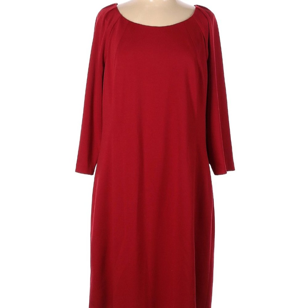 T Tahari Red Casual Dress